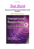 Interpersonal Relationships 8th Edition Arnold Test Bank