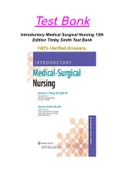 Introductory Medical Surgical Nursing 12th Edition Timby Smith Test Bank