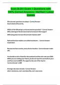 Econ B-251 Exam 1 Questions with 100&percnt; Correct Answers &vert; Verified &vert; Latest Update