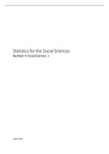Summary - Statistics for the Social Sciences (19/20)