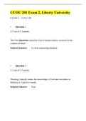 CCOU 201 Exam 2 (Version 4), Latest  Answers, Liberty
