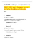 CCOU-202-Exam-3-Set-5, Latest Question Answers, Liberty