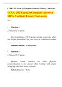 CCOU-202-Exam-3-Set-1, Latest Question Answers, Liberty