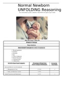 Baby Boy Jones Normal Newborn UNFOLDING Reasoning | NURS 281 Normal Newborn Case Study 2022