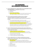 ATI Nursing Care of Children Practice B Questions with Answers