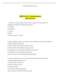 HESI Exit V5 160 Questions and Answers UPDATED 2022