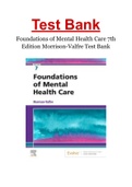 Test Bank Foundations of Mental Health Care 7th Edition Morrison-Valfre  All Chapters Included (1-33) / ISBN: 9780323661829