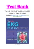 The Only EKG Book You’ll Ever Need 9th Edition by Thaler Test Bank