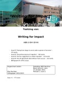 Writing for Impact- Portfolio