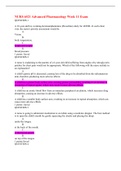 NURS 6521 Advanced Pharmacology Week 11 Exam 