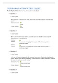 NURS 6501 PATHO WEEK 2 QUIZ