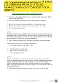 ATI COMPREHENSIVE PREDICTOR EXAM &lbrack; 19 VERSIONS FROM 2022 - 2023 EXAMS &rsqb; DOWNLOAD TO BOOST YOUR GRADES UPDATED