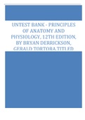 PRINCIPLES  OF ANATOMY AND  PHYSIOLOGY, 12TH EDITION,  BY BRYAN DERRICKSON, GERALD TORTORA.TITLED