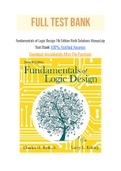 Fundamentals of Logic Design 7th Edition Roth Solutions Manual with Question and Answers, From Chapter 1 to 20