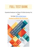 Organization Development and Change 11th Edition Cummings Test Bank with Question and Answers, From Chapter 1 to 21