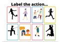 Fun Flashcards For Labelling ACTIONS, Latest Activity & Classroom Decor Poster