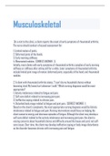 Musculoskeletal QUESTIONS AND ANSWERS
