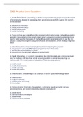 CHES Practice Exam Questions And Answers 2022&sol;2023