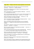 Cigna 2022 - Products Overview Exam Questions And Answers