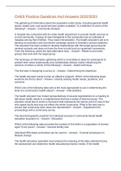 CHES Practice Questions And Answers 2022&sol;2023