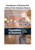 Foundations of Business 6th Edition Pride Solutions Manual