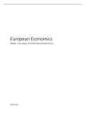 Complete study material (17/20) - European Economics (prof. Buts)