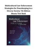 Test Bank for Multicultural Law Enforcement: Strategies for Peacekeeping in a Diverse Society, 7th Edition, Robert M Shusta, Deena R Levine, Aaron T. Olson