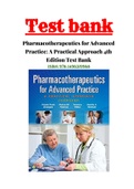 TEST BANK PHARMACOTHERAPEUTICS FOR ADVANCED PRACTICE 4TH EDITION BY VIRGINA POOLE ARCANGELO ISBN:978-1496319968