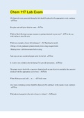 Bundle for  Chem 117 Tests &vert; Updated & Verified &vert; with Complete Solution