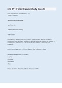 NU 311 Final Exam Study Guide &vert; 410 Questions with 100&percnt; Correct Answers &vert; Updated & Verified &vert; 84 Pages