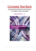 Business Data Networks and Security 11th Edition Panko Test Bank - Chapters 1- 4  Guide
