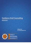 GuidanceAndCounseling DEDU502 B.Ed. I YEAR