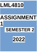  lml4810 assignment 1 semester