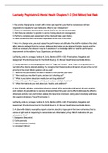 Lacharity Psychiatric & Mental Health Chapters 1-21 &lpar;3rd Edition&rpar; Test Bank