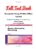 Basic Geriatric Nursing 7th Edition Williams Test Bank