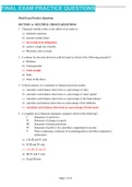 Solution for ACCT2101 Final Exam Practice Quesitons_revised 2022
