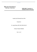 NURS 6003 WK11AssgnMackayA.doc NURS 6003 Final paper for Transition to graduate study for nursing 2022-23 Updated