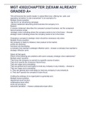 MGT 4302&lpar;CHAPTER 2&rpar;EXAM ALREADY GRADED A&plus;