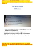 HESI Exit Exam RN V2 2022&sol;2023 Screenshots and Review Questions &lpar;160 Q&A&rpar; Best Exam Solution Guaranteed Success Graded A&plus;