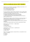 CETP Pre-Certification Review 2022&vert; GRADED A