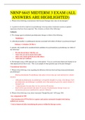 NRNP 6645 Midterm Exam 3 Latest Update 2022&lpar;ALL ANSWERS HIGHLIGHTED&rpar;