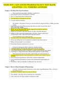 NURS 5035&period;>ADVANCED PHARMACOLOGY TEST BANK &lpar;CHAPTER 1-52&rpar; &colon;VERIFIED ANSWERS