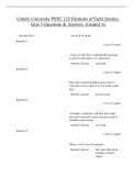 Liberty University PHSC 210 Elements of Earth Science. Quiz 5 Questions & Answers. (Graded A)