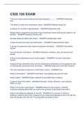 CSIS 100 EXAM  with 100&percnt; correct answers 