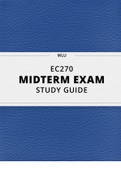 EC270 Midterm Exam Study Guide - Wilfrid Laurier University