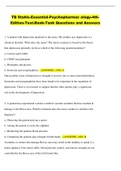 TB Stahls-Essential-Psychopharmacology 4th Edition-&vert; Test-Bank&vert;  Questions and Answers &vert; EACH Answers with EXPLANATION