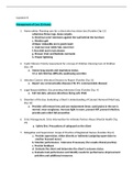 NR 466 Capstone A and B Study Guide 2022/2023