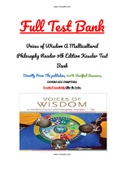 Voices of Wisdom A Multicultural Philosophy Reader 9th Edition Kessler Test Bank 