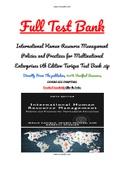 International Human Resource Management Policies and Practices for Multinational Enterprises 5th Edition Tarique Test Bank .zip