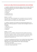 NCLEX SATA PRACTICE EXAM QUESTIONS AND ANSWERS REVISION GUIDE 2022&sol;2023